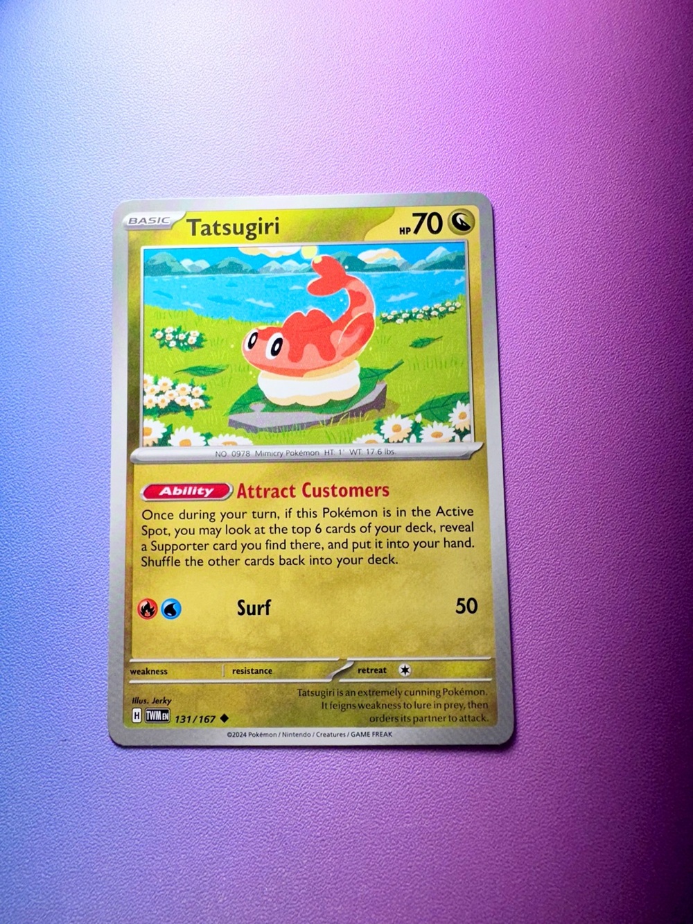 tatsugiri - 131/167 (uncommon) — pokemon: twilight masquerade
